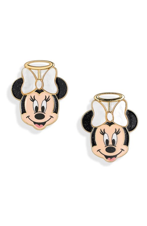 Disney Minnie Mouse Angel Costume Stud Earrings