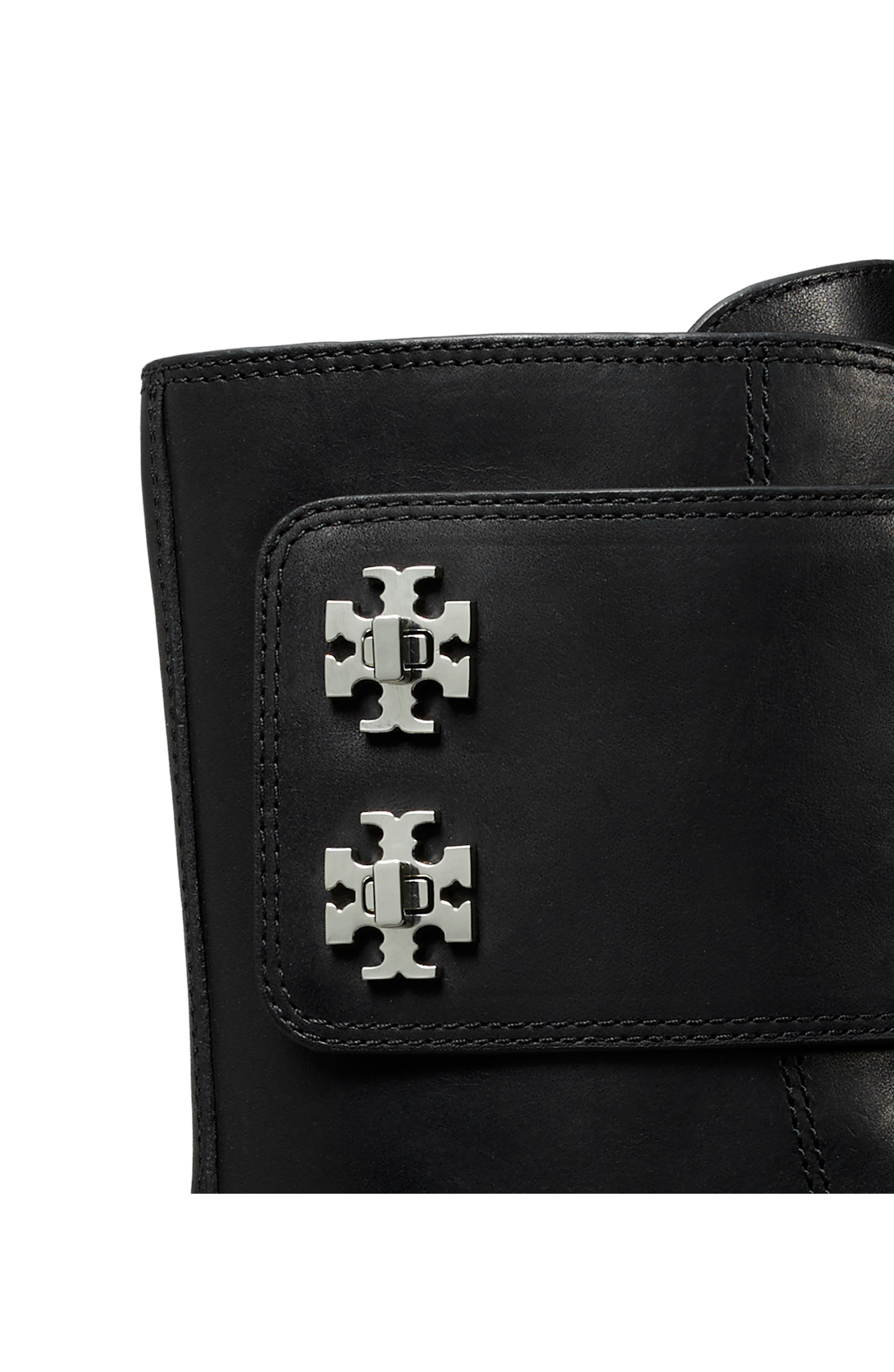 Tory Burch Turnlock Lug Boat, Alternate, color, Perfect Black