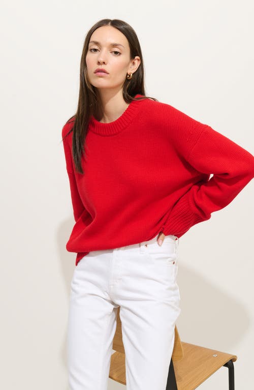 Alex Mill Nottinghill Merino Wool Blend Sweater In Red