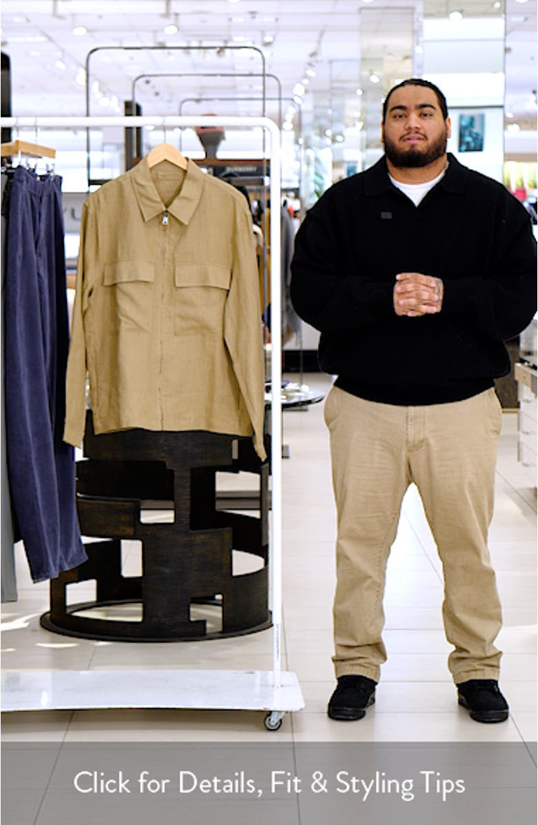 Linen Jacket with Pockets, sales video thumbnail