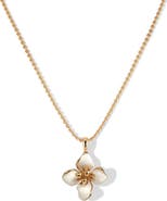 RETRO CHIC Iris Blossom Pendant Necklace