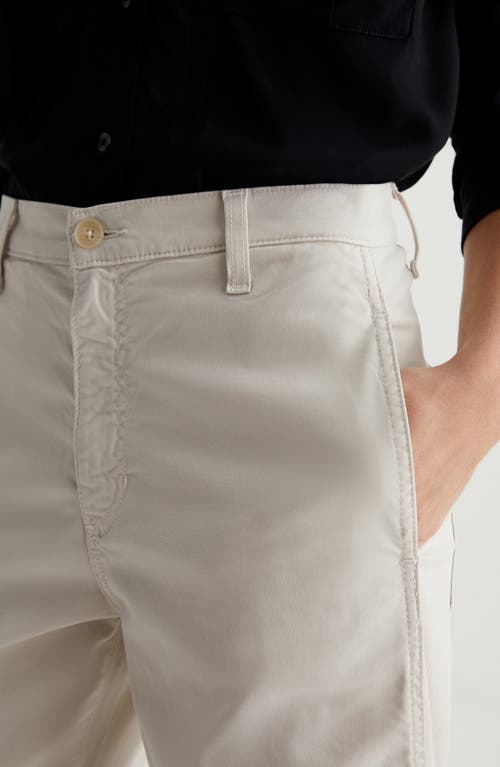 Ag Fiona Ankle Barrel Leg Chinos In Pumice