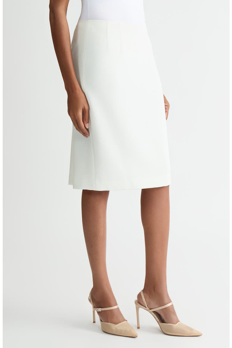 Classic Below Knee Length Skirt, Alternate, color, VANILLA ICE
