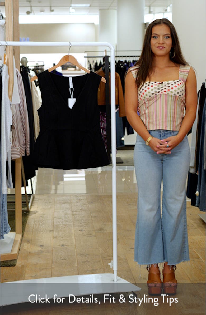 Sleeveless Peplum Top, sales video thumbnail
