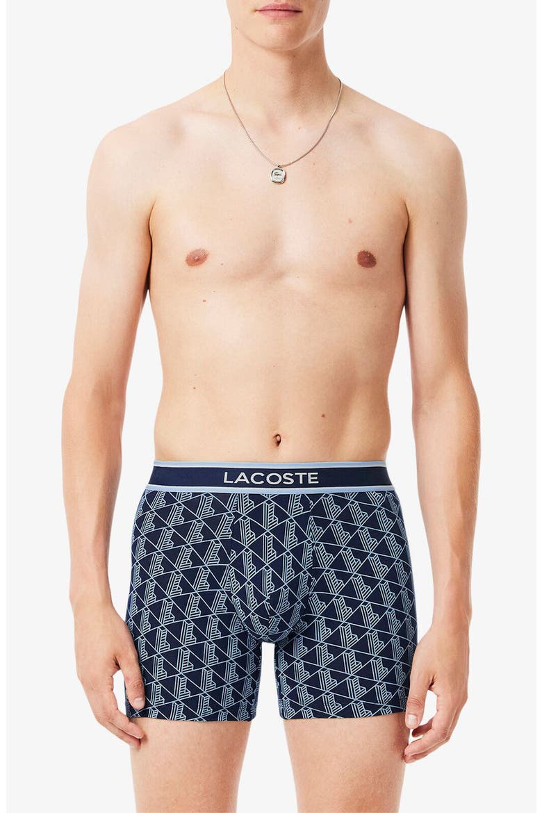 Monogram Assorted 3-Pack Boxer Briefs, Alternate, color, NAVY BLUE/ OVERVIEW
