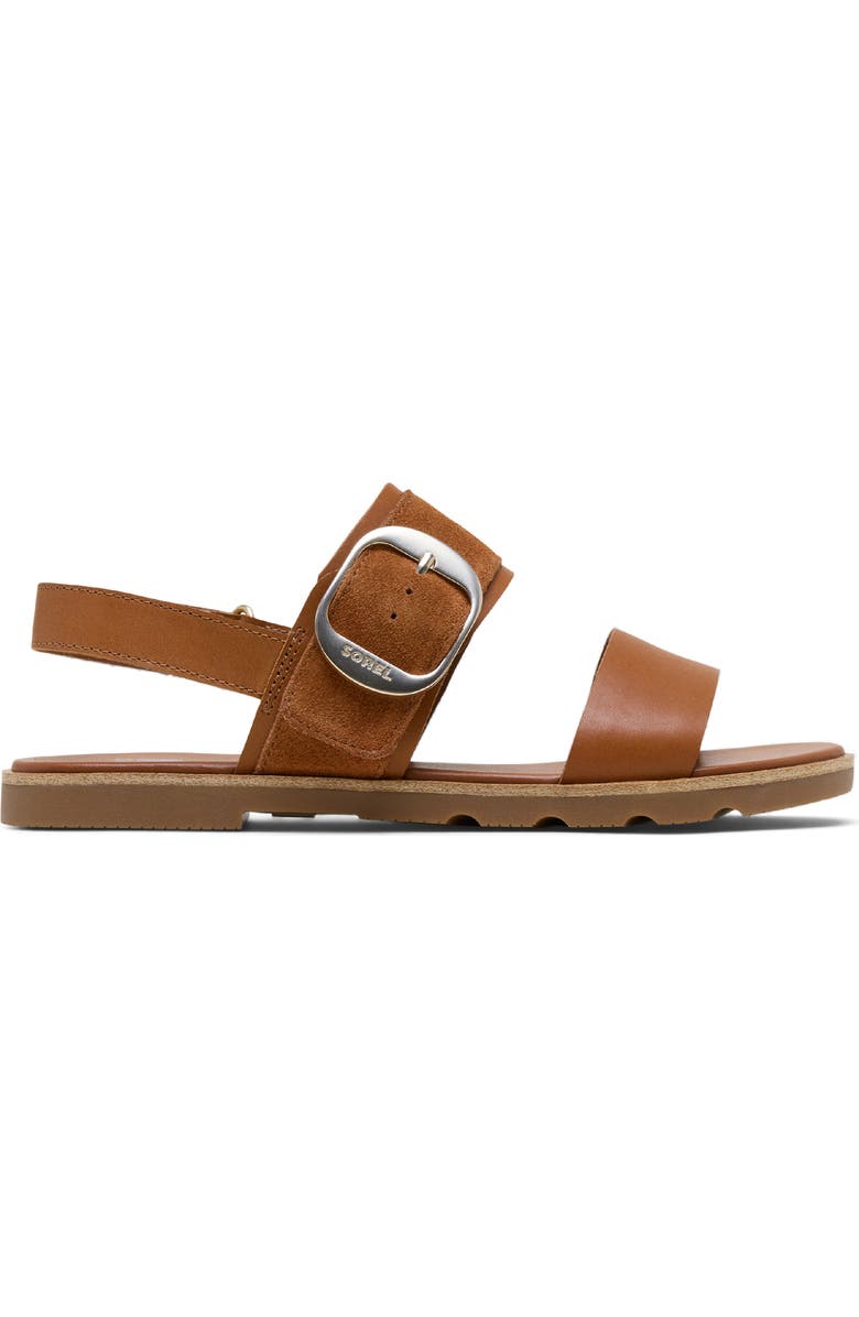 SOREL Ella III Slingback Sandal, Alternate, color, Iced Tea/ Gum 2