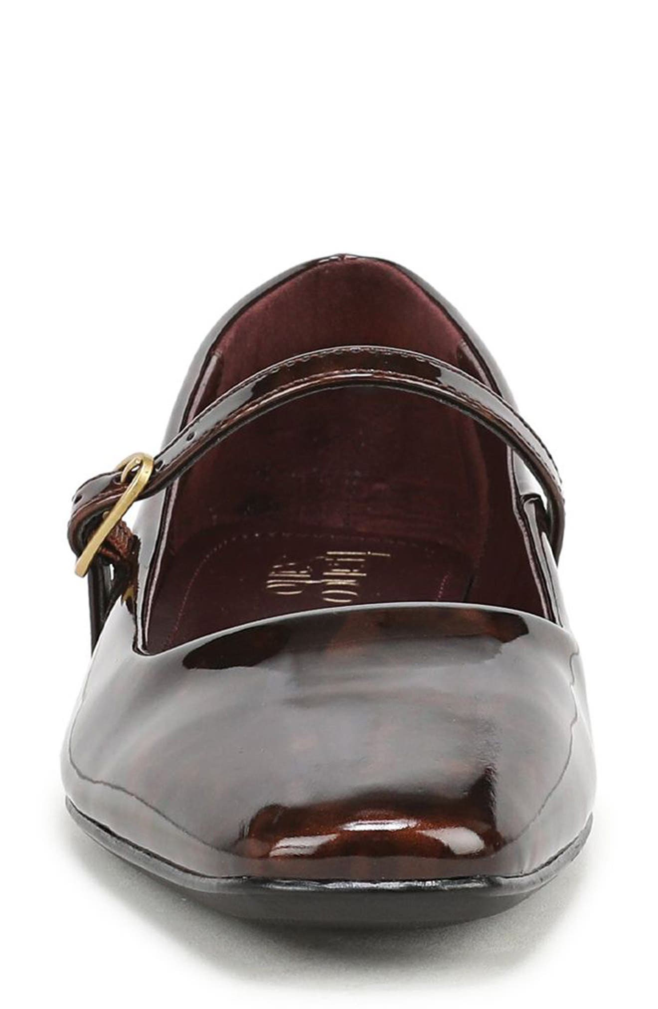 Valie Faux Leather Mary Jane Flat, Alternate, color, TORTOISE FAUX PATENT LEATHER