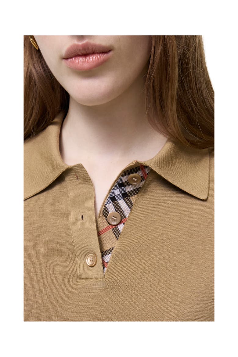 Wool Polo Shirt, Alternate, color, Flax beige