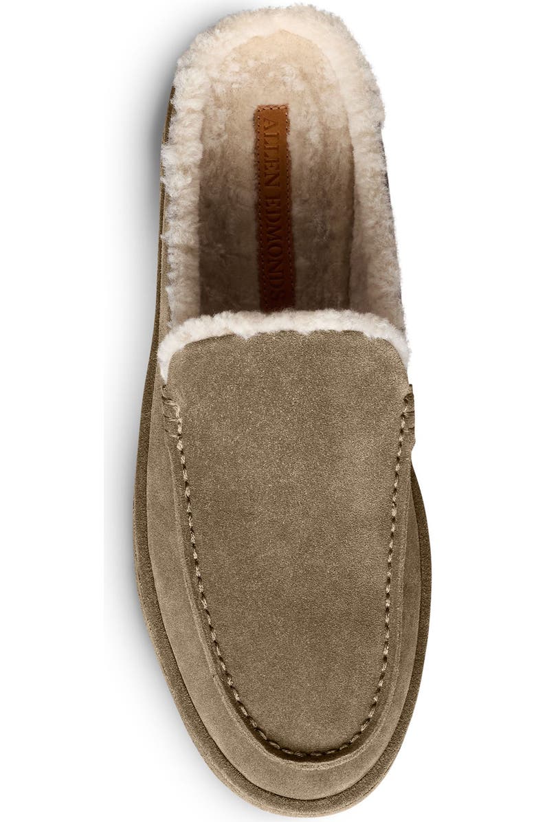 Allen Edmonds Bowen Genuine Shearling Lined Mule Slipper, Alternate, color, Tobacco