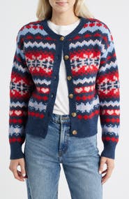 Lucky Brand Fair Isle Cardigan