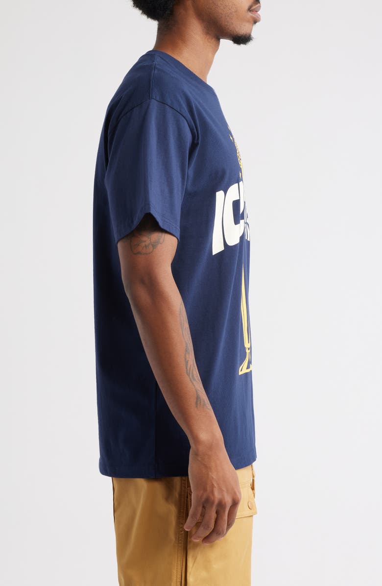 ICECREAM Chrome Cotton Graphic T-Shirt, Alternate, color, Black Iris