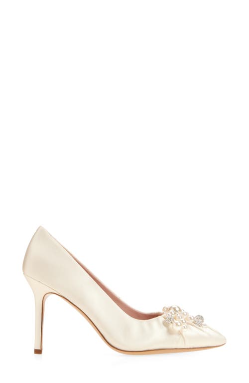 Kate Spade New York Elodie Faux Pearl Pump In White