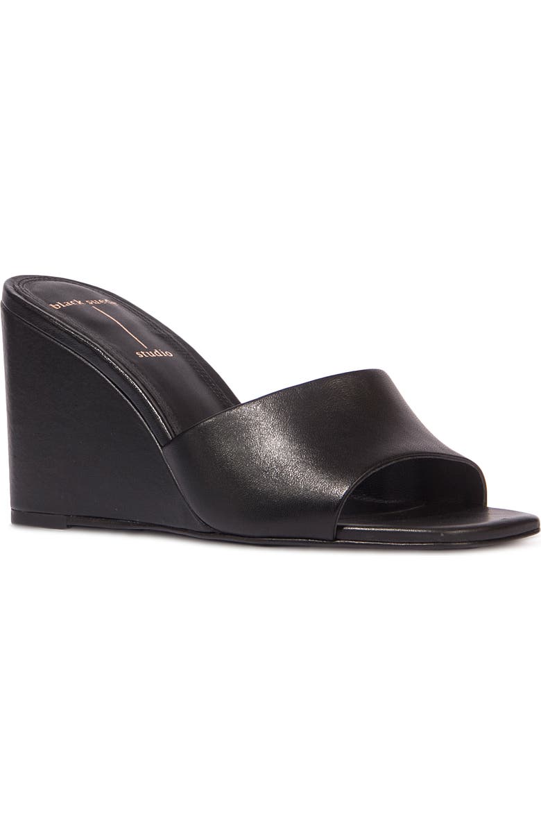 BLACK SUEDE STUDIO Paola Wedge Sandal, Main, color,