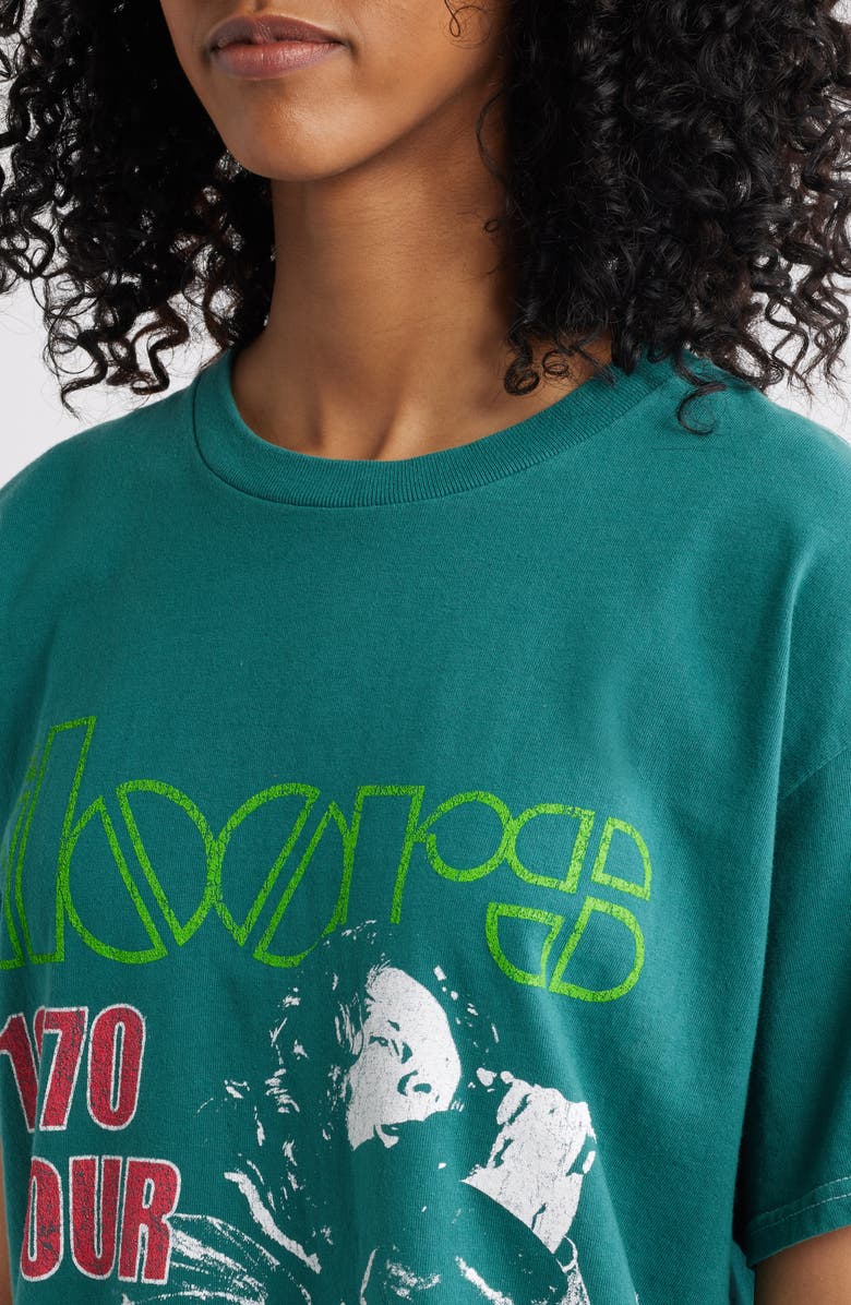 Merch Traffic The Doors 1970 Tour Graphic T-Shirt, Alternate, color, Green