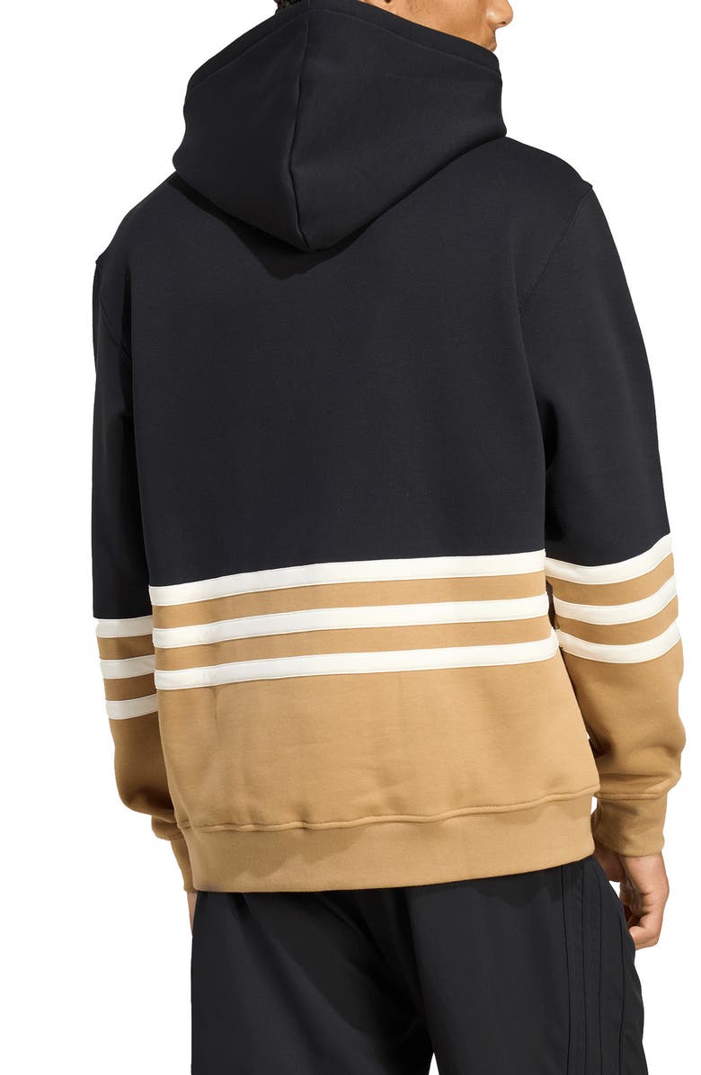 adidas Archive Colorblock Hoodie, Alternate, color, Black/ Cardboard