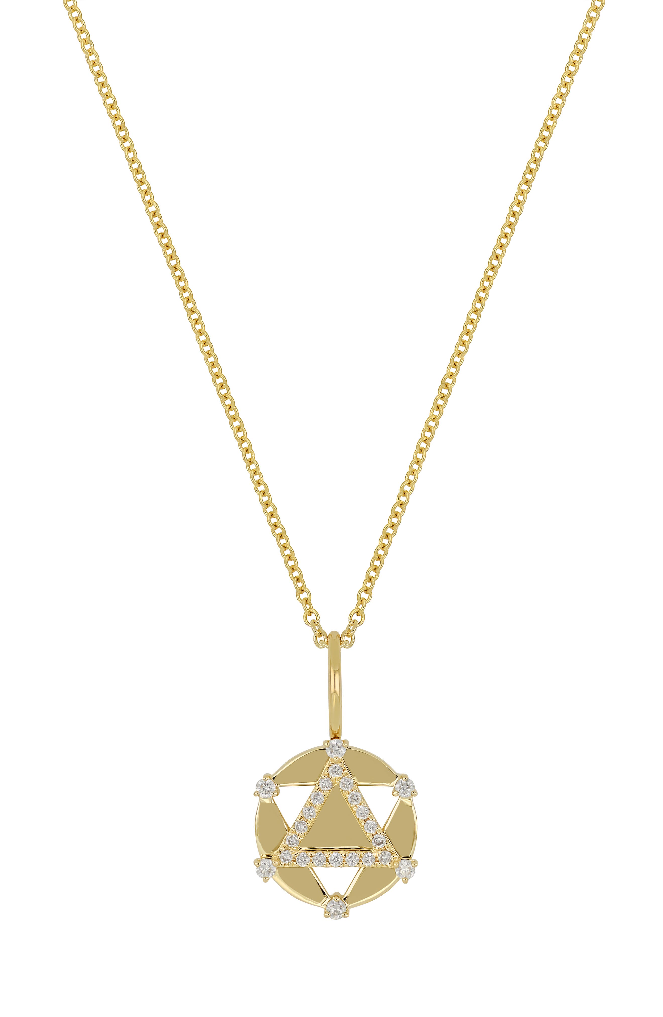 Liora 18k Gold Diamond Pendant Necklace