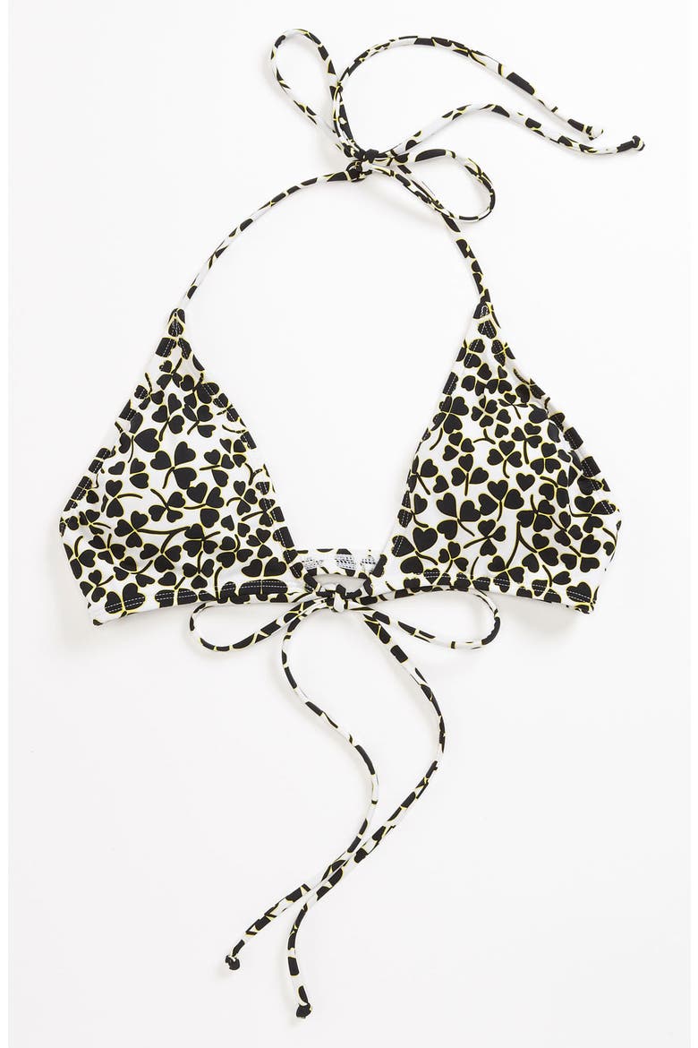 'DVF Loves Roxy' Crossover Triangle Bikini Top, Alternate, color, SUNSHINE