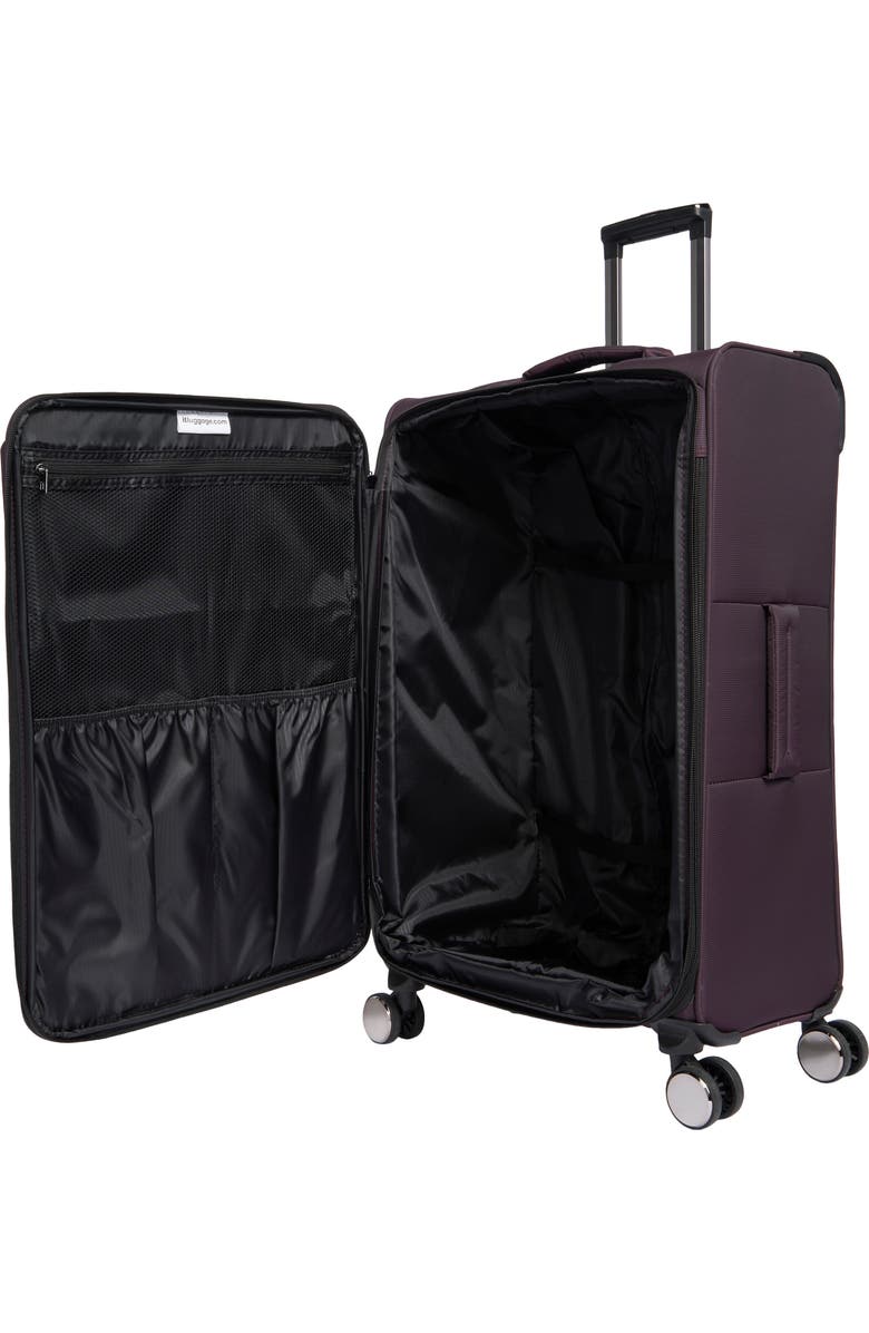 IT LUGGAGE Debutant Softshell Expandable Spinner Luggage, Alternate, color, Plum