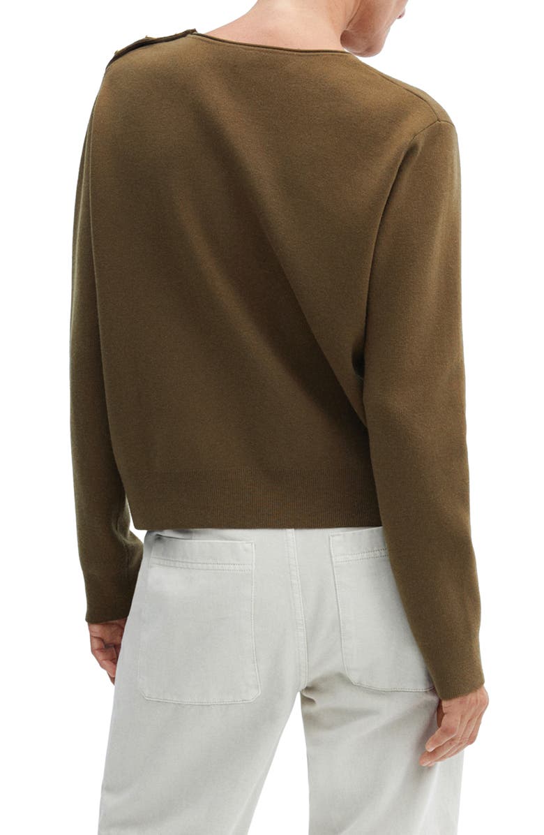MANGO Shoulder Button Sweater, Alternate, color, 