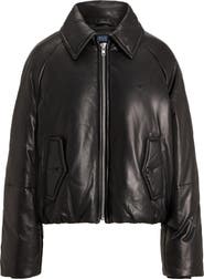 Polo Ralph Lauren Leather Puffer Jacket