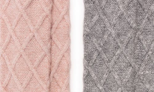 Muk Luks Lounge Lattice Crew Socks In Multi