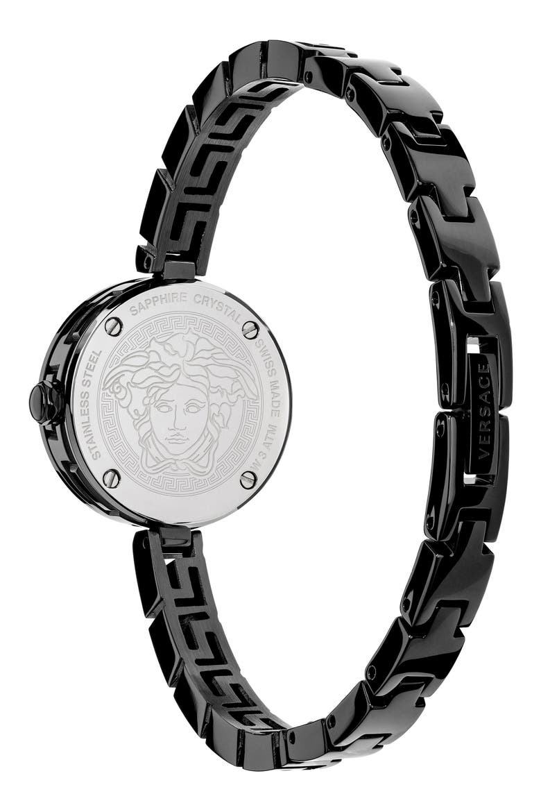 Medusa Secret Bracelet Watch, 25mm, Alternate, color, BLACK