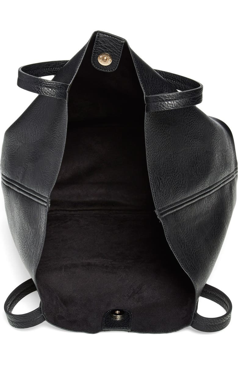 Street Level Faux Leather Pocket Tote, Alternate, color,