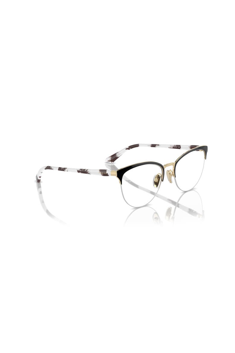 51mm Oval optical glasses, Alternate, color, Black
