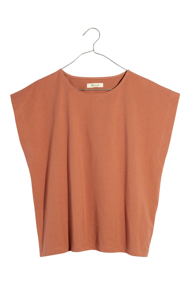 Shoulder T-Shirt, Alternate, color, WARM UMBER