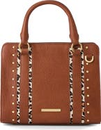 Brahmin Cami Genuine Calf Hair Trim Leather Satchel