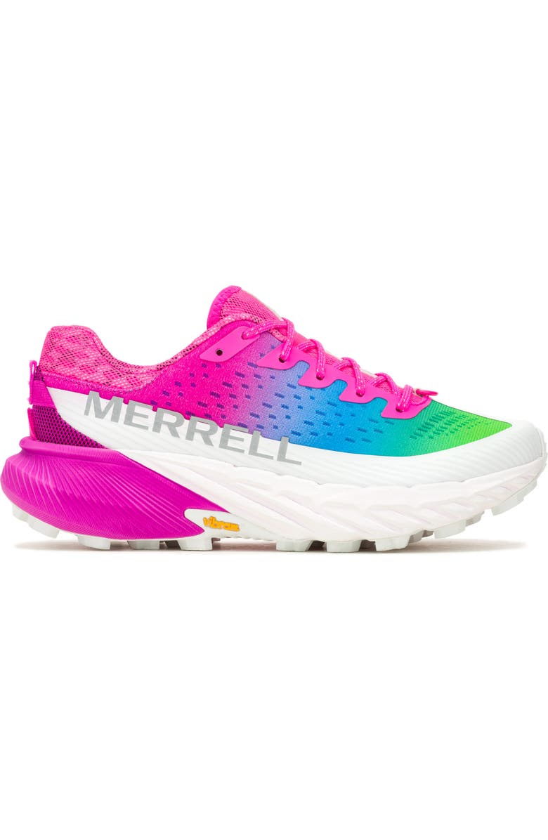 Merrell Agility Peak 5 Trail Sneaker, Alternate, color, Pink Multi