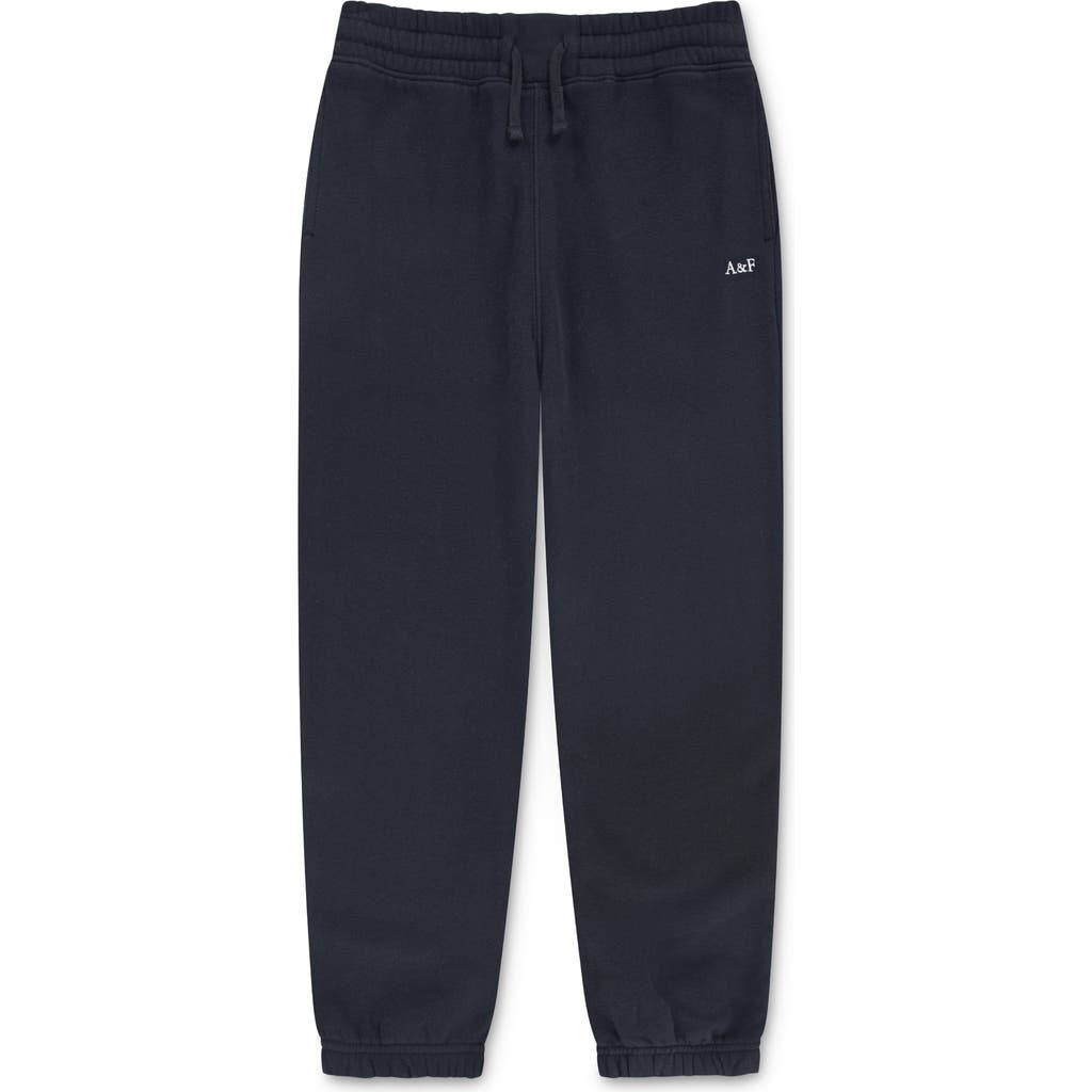 Abercrombie Kids Kids' Essential Fleece Joggers In Blue