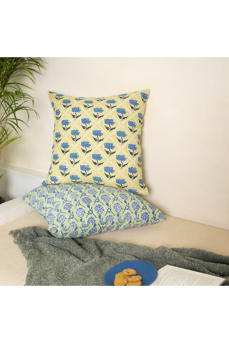 Noor Throw Pillow Cover, Alternate, color, Butter Yellow