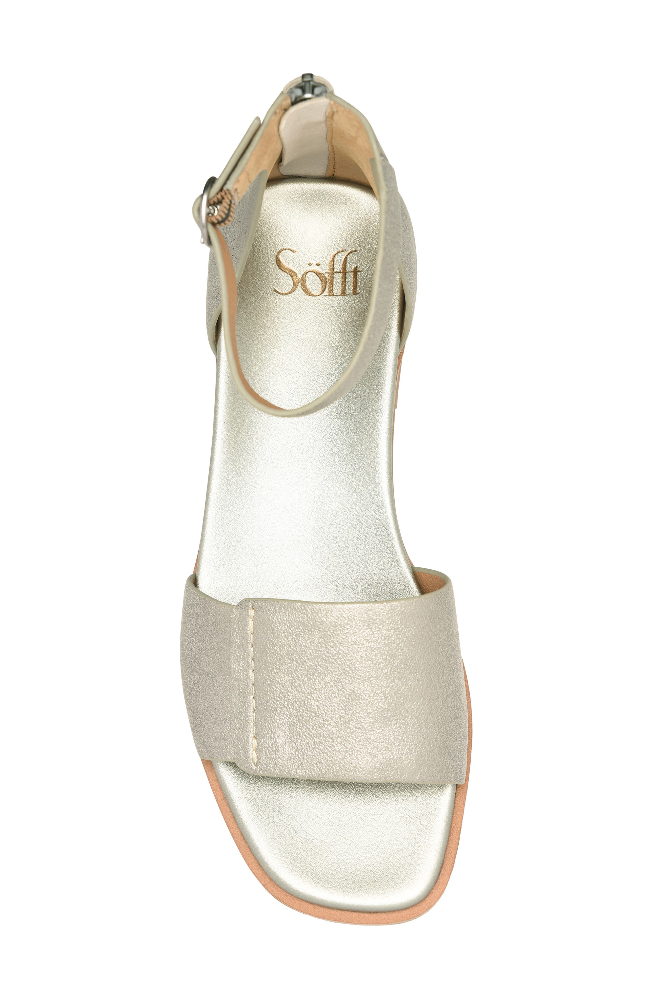 Söfft Reyna Ankle Strap Sandal, Alternate, color, Anthracite