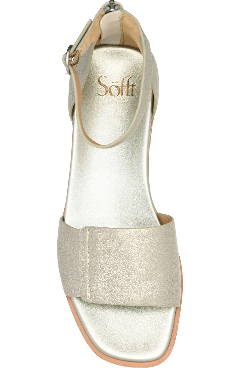 Söfft Reyna Ankle Strap Sandal, Alternate, color, Anthracite