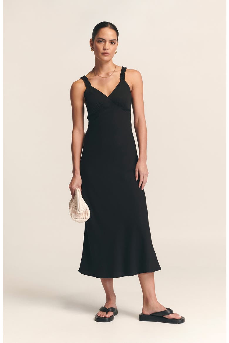 Tide Midi Dress, Alternate, color, Black
