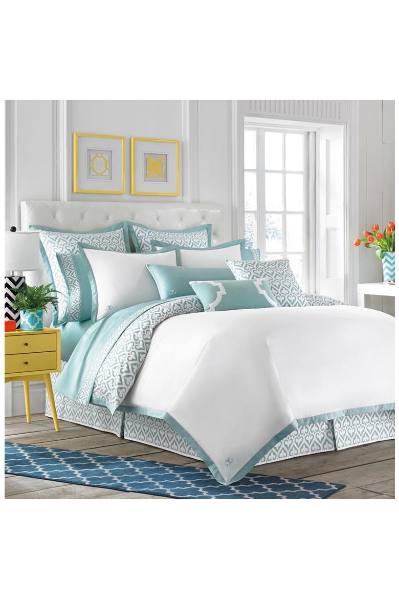 Hampton Links Reversible Duvet Cover, Alternate, color, SLATE