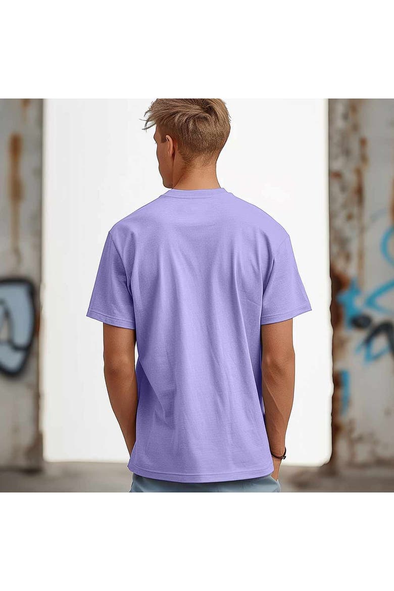 Mens Lil Alien Midweight Garment Dye Tee, Alternate, color, Purple Haze