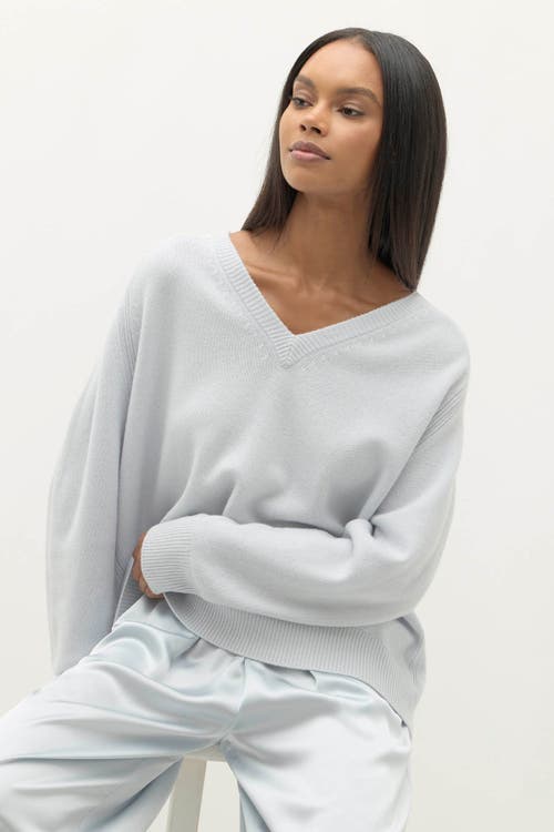 Naked Cashmere Sydney V-neck Cashmere Sweater In Gray