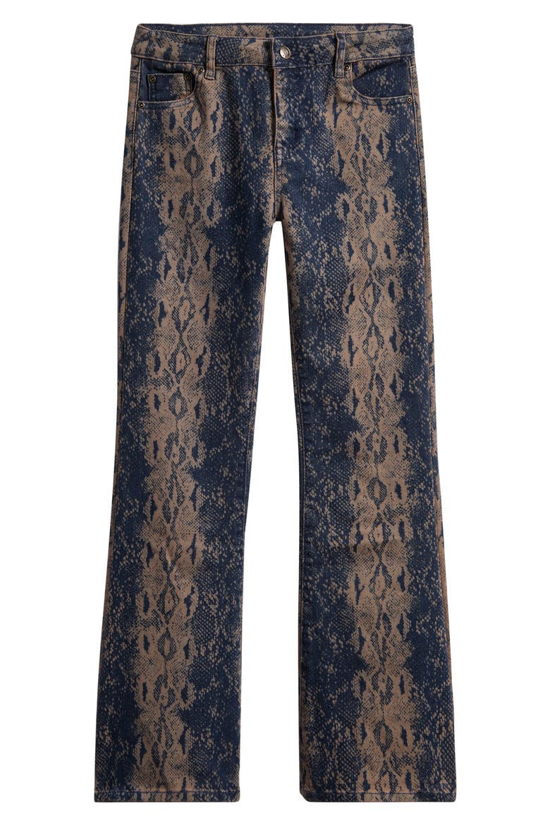Kids' Flare Jeans, Main, color, SNAKE PRINT