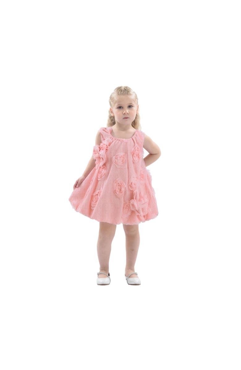 Tulleen Bow Flower Sleeveless Dress, Alternate, color,