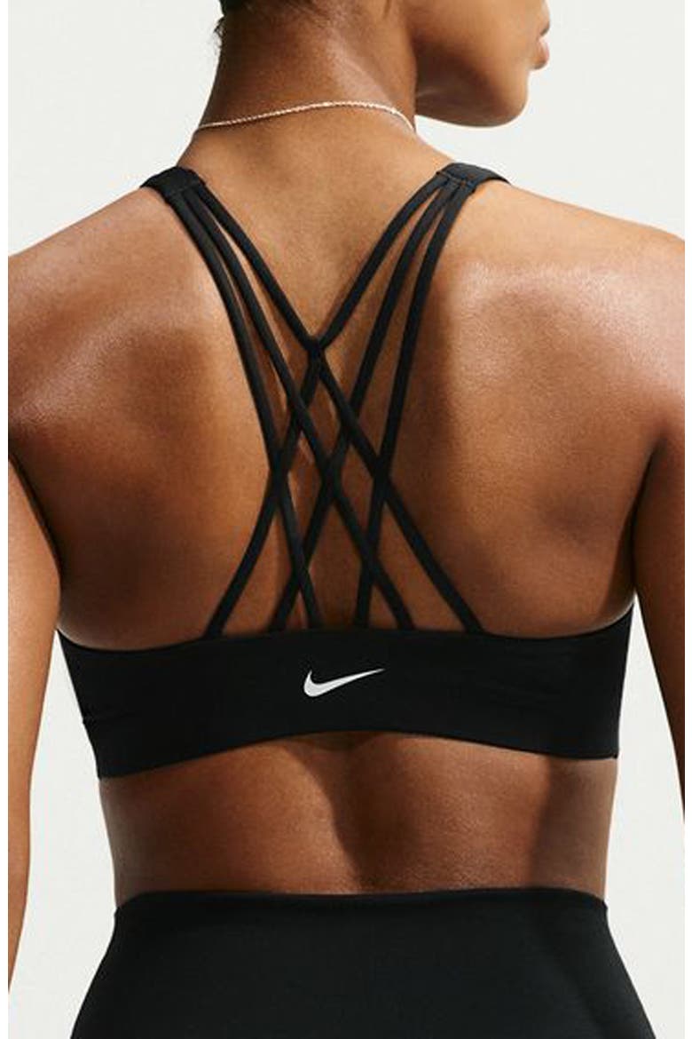 Indy Strappy Dri-FIT Low Impact Sports Bra, Alternate, color, 010 BLACK/ WHITE