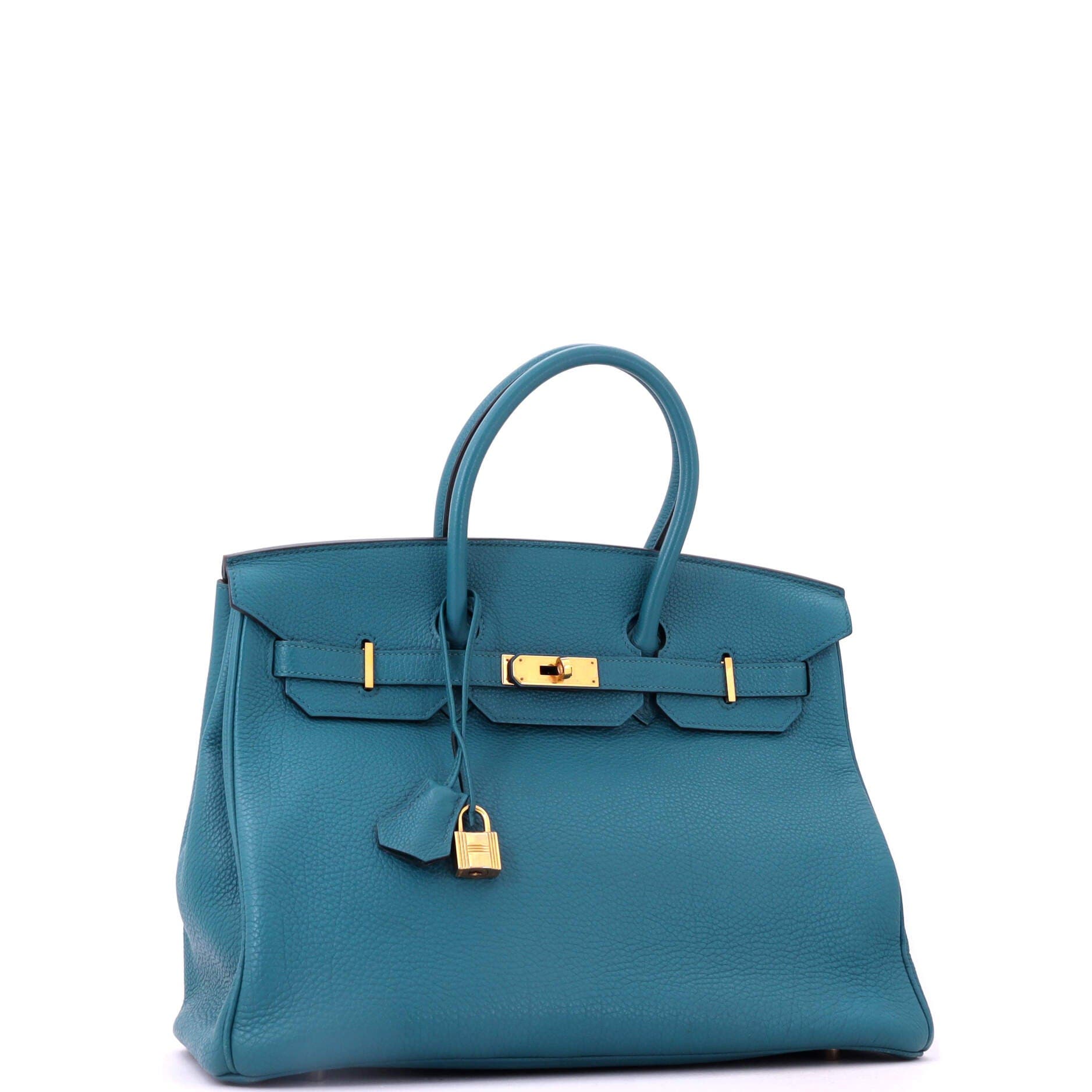 Birkin Handbag Blue Togo with Gold Hardware 35, Alternate, color, Blue