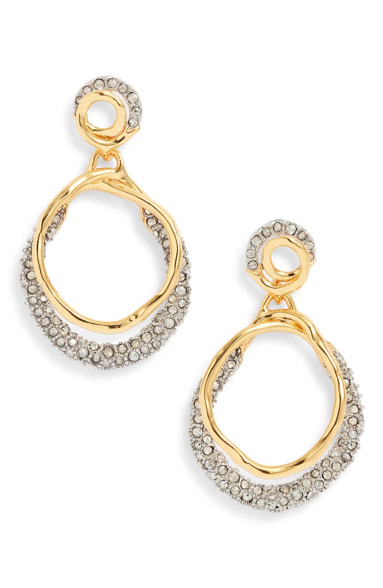 Alexis Bittar Solanales Crystal Orbit Drop Earrings, Main, color,