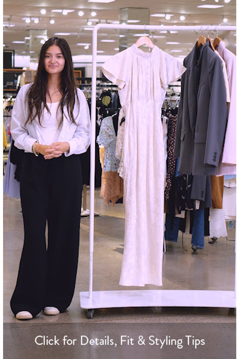 Cherie Mock Neck Burnout Midi Dress video