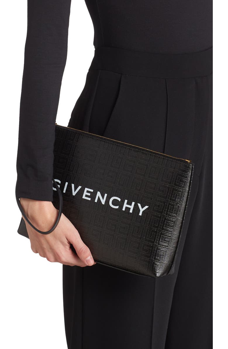 Givenchy Large 4G Canvas Pouch, Alternate, color,