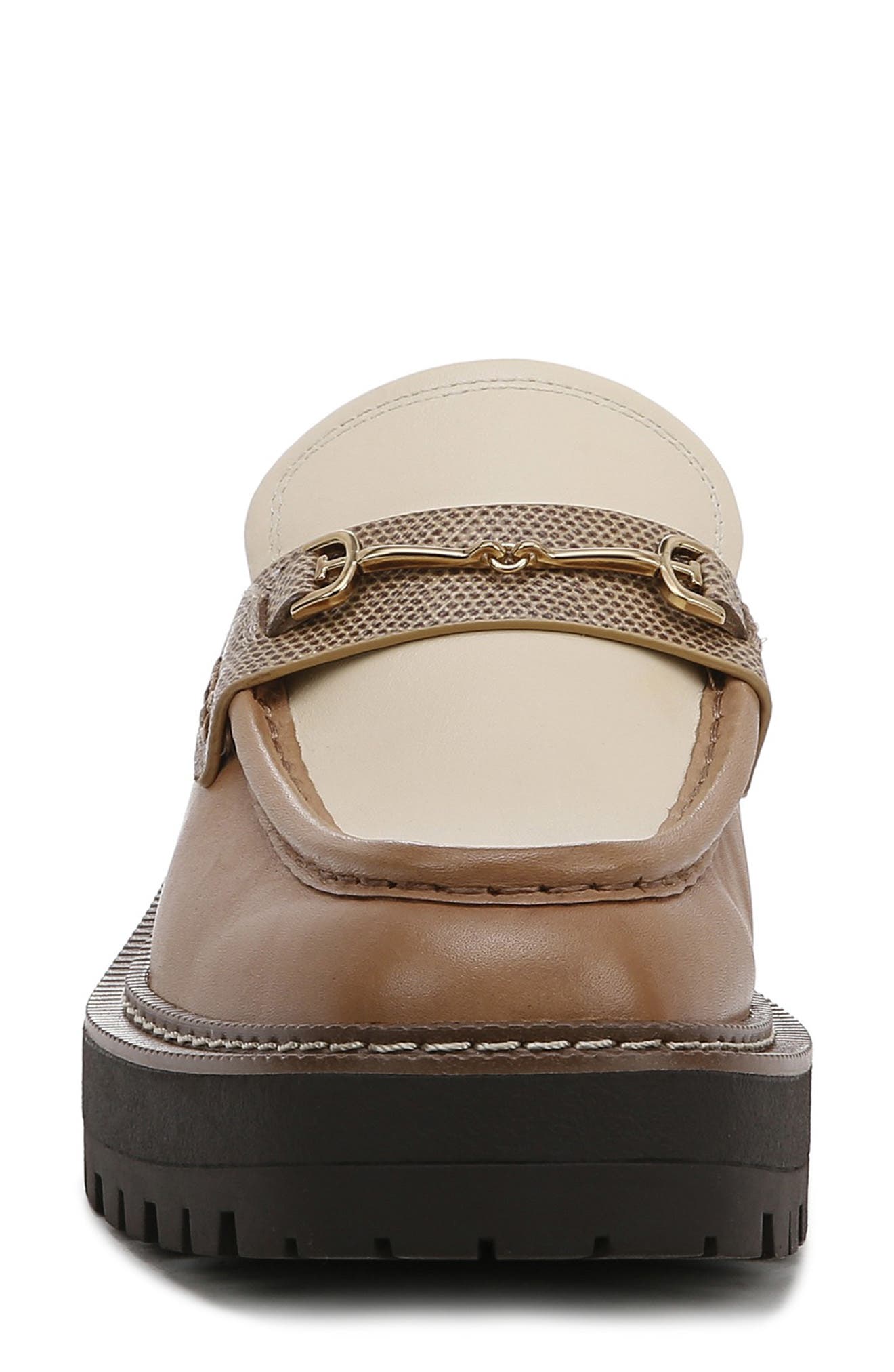Lennon Loafer Mule, Alternate, color, DK CASHEW/ EGGSHELL/ CHAI