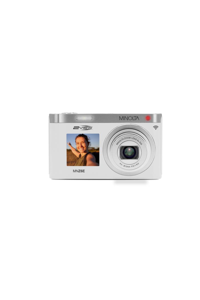 MNZ6E 2VIEW 64 MP / 4K Dual Screen Camera w/6X Zoom, Alternate, color, White