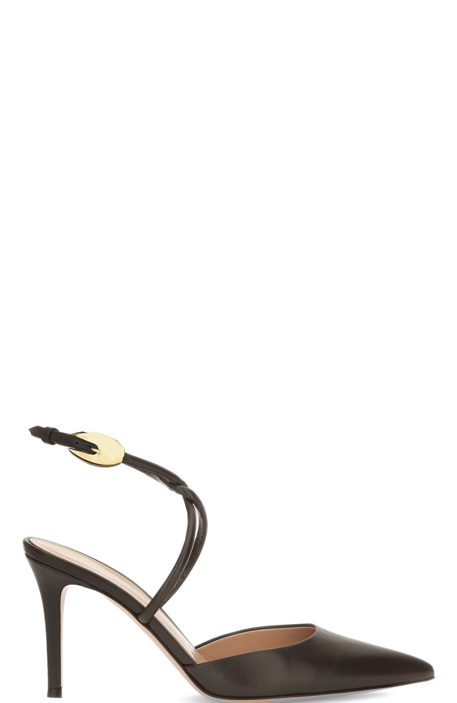 Gianvito Rossi Jungle Mamba Sling Ankle Pump, Alternate, color, Brown Lamb Leather