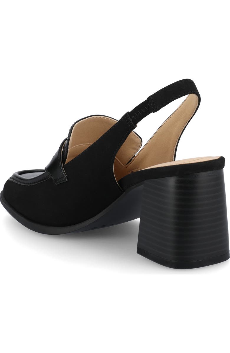 Journee Collection Henrika Slingback Pump, Alternate, color, Black